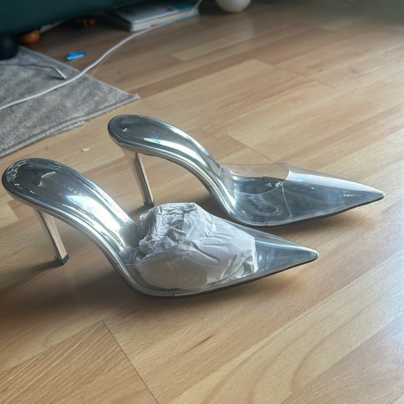 Good American Cinderella clear mule NWOT 11 - Picture 2 of 8